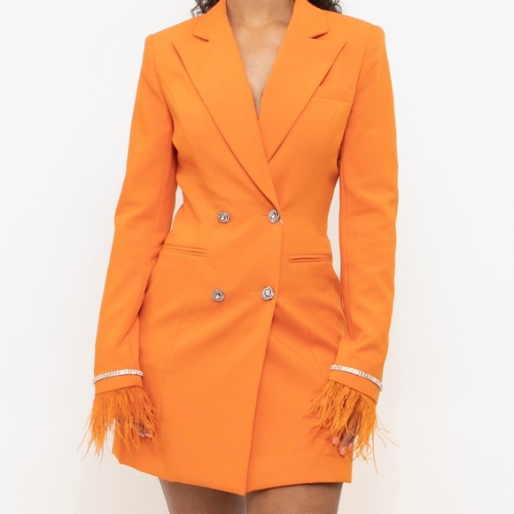 Miss Circle Dresses & Skirts - Miss Circle Orange Blazer Dress NWT